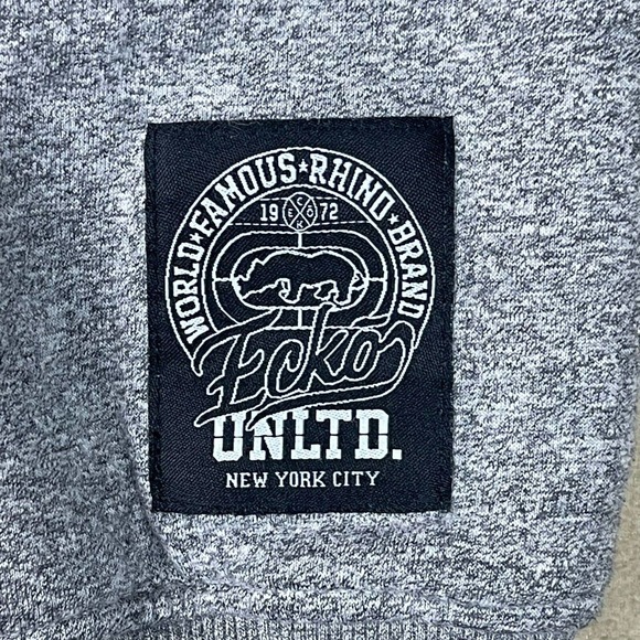 Ecko Unltd Hoodie Jacket Adult Large Gray/Camo Heavyweight Full Zip Mens‎ - Picture 4 of 13